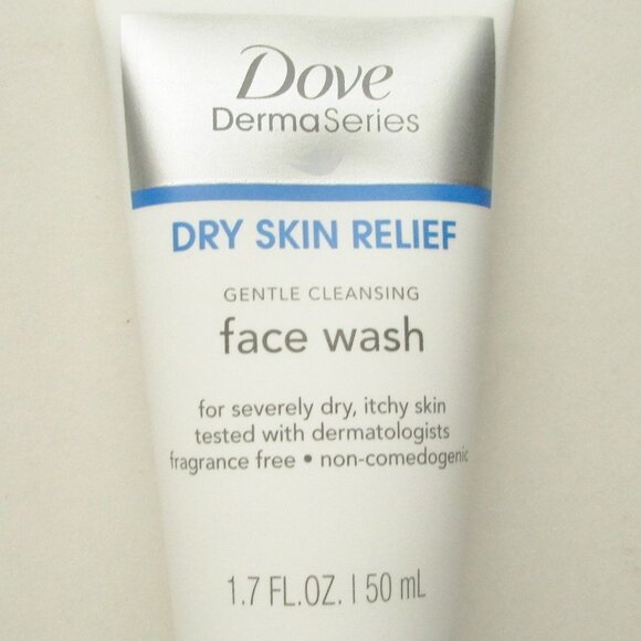 4x Dove DermaSeries Dry Skin Relief Face Wash - Picture 2 of 3